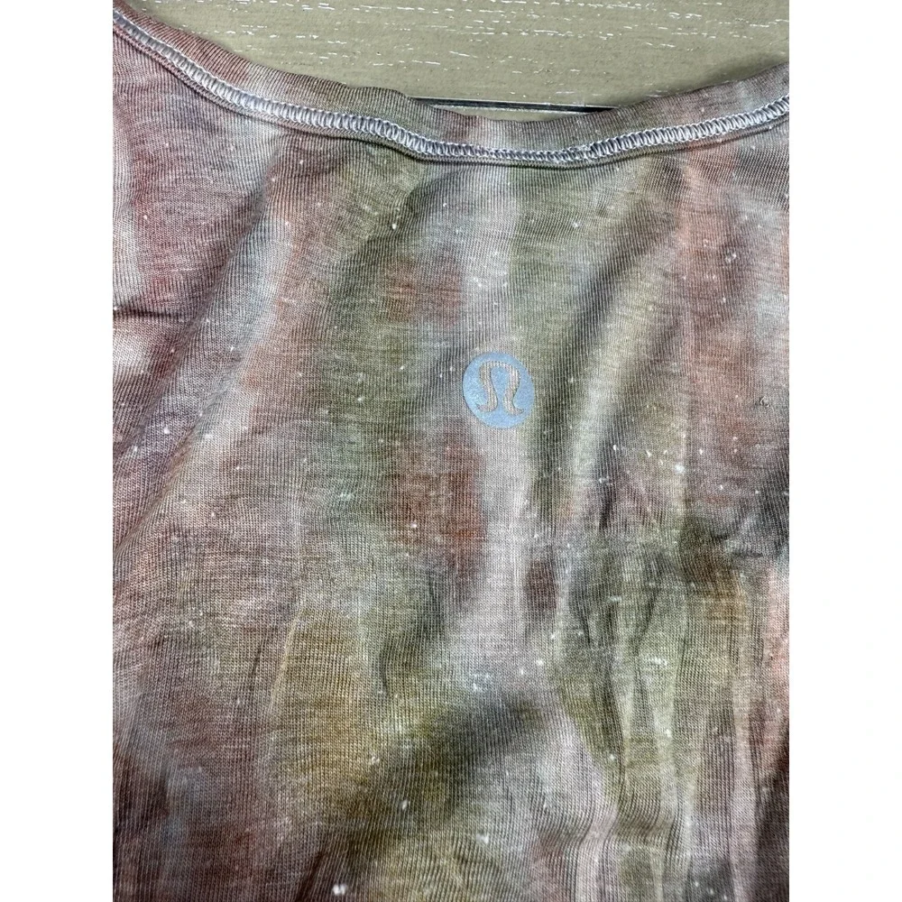 Lululemon Salute The Sun‎ Tank Tiger Custom Tie Dye Size 12 Boho Hiking Indie